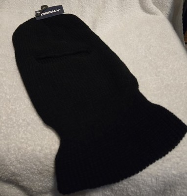 Decky  Black One Hole Winter Cold Weather Knit Face Mask Stocking Cap--NWT!