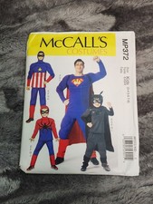 McCall's COSTUMES MP372 Sewing Pattern Superheroes Men Boy Child Uncut