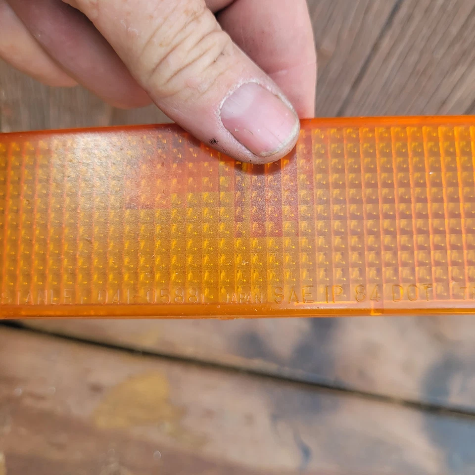 Lente de luz de señal izquierda Mazda Rx7 1988 1988 Foto 4 de 4