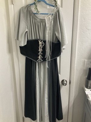 Black And Grey Renaissance Outfit Size 2x