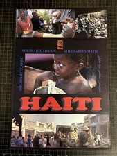 Original Cuban poster.Solidarity with Haiti political socialism.19x13"