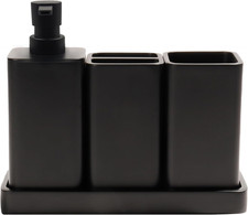 Bathroom Accessories Set, 4 Pcs Bathroom Accessory Set, Soap Dispenser, Toothbru