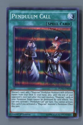 Pendulum Call PEVO-EN036 Super Rare Pendulum Evolution Yu-Gi-Oh Lightly Played