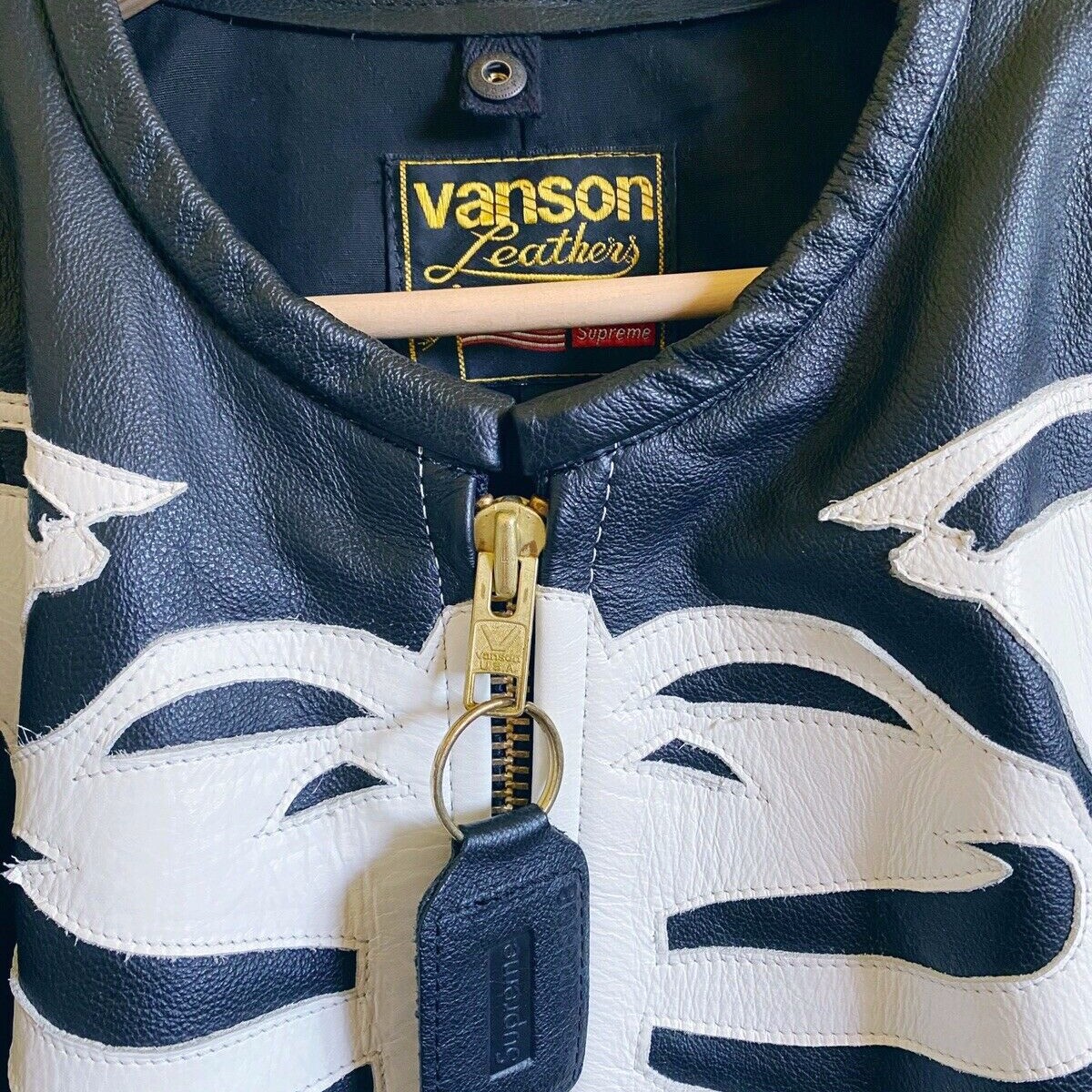 supreme vanson leather bones jacket
