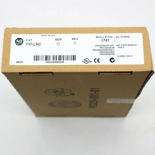New Sealed AB 1747-L543 SER C SLC 500 CPU Processor Unit Module 1747L543 - Picture 3 of 3