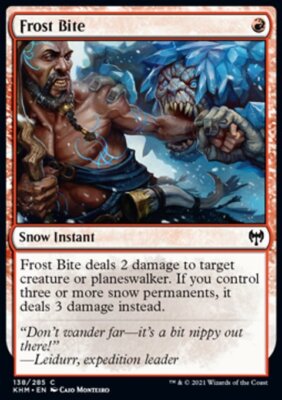 Magic the Gathering MTG Frost Bite (138) Kaldheim   NM