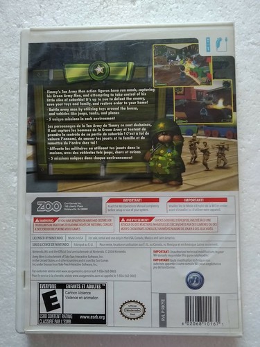 Army Men: Soldiers of Misfortune (Nintendo Wii, 2008) Free Shipping - Picture 2 of 11