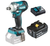 Makita DTW300Z Akku-Schlagschrauber 18V + DTW300 Mit 1X Akku 6Ah + LadegeräT