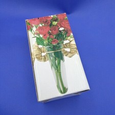 Gilded Bow with Glass Wall Vase by Two's Company 1989