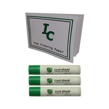 3 Tubes Cork Grease tubes, Clarinet, with Sticky Pad Cleaning Paper