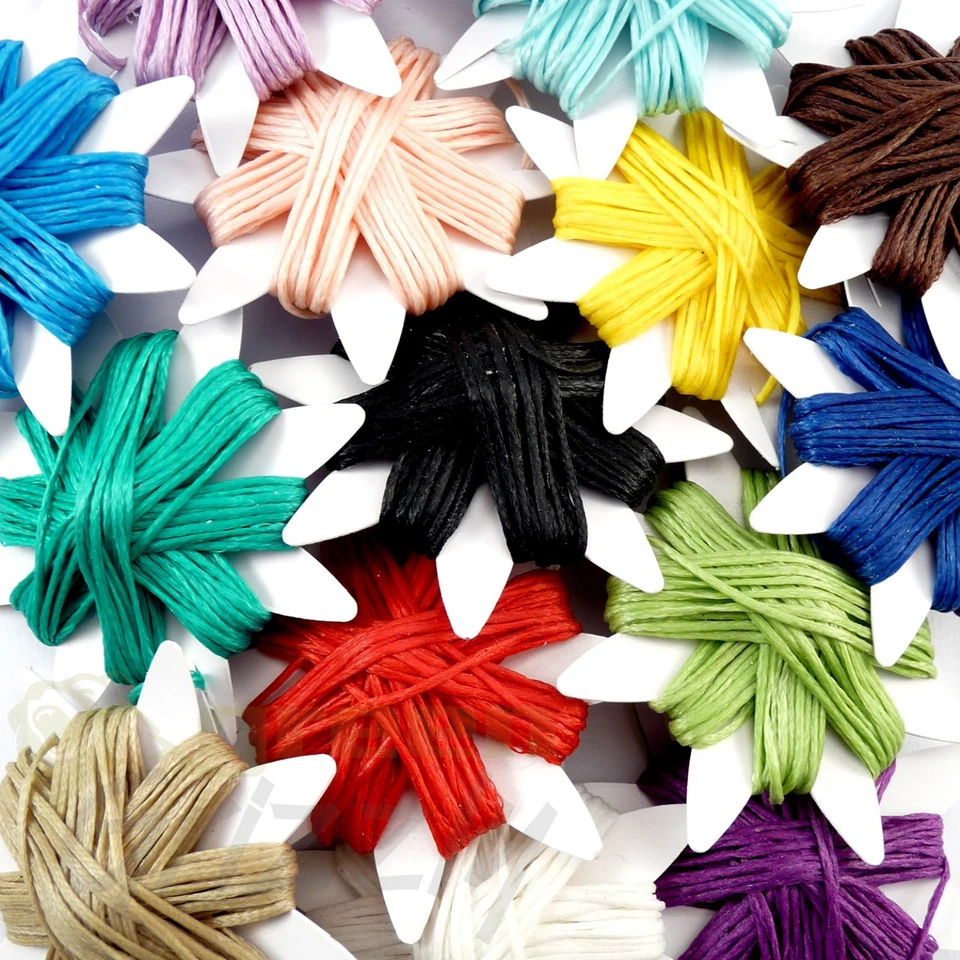 Waxed thread slipping twine upholstery leather craft thread 1mm hand sewing ACK - Image 3 of 3