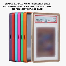 For 35PT-130PT PSA CGC Graded Card Magnetic Trading Cards Protector Case Display