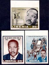 Liberia 1968 Martin Luther King Racism Human Rights Lincoln President Imp MNH/2