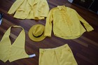 The Mask Jim Carrey Cosplay Costume Yellow Halloween Suit Mask Sz L Hat Tie Pant — photo 6