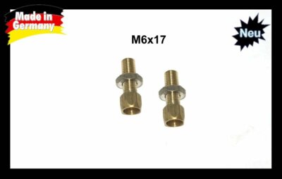 2x Vespa Einstellschraube M6x17, M6 x 17 Gaszug Vergaserwanne PX VBB Sprint VNB