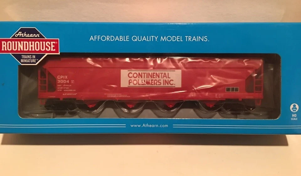 Athearn Roundhouse ~ ACF 5250 4-Bay Covered Hopper ~ Continental Polymers (CPIX) - Image 2 of 4
