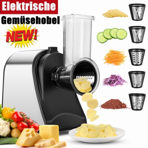Gemüseschneider Automatisch Elektrische Gemüsehobel Küchenreibe Reibe 150W/250W - Picture 1 of 29