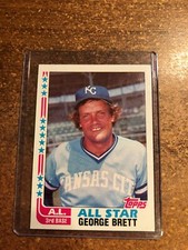 1982 Topps Baseball # 549 George Brett AL All Star 3rd Base