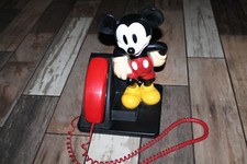 Vintage AT T Mickey Mouse Walt Disney 1990 House Phone Landline WORKS 