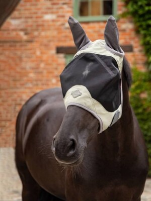 LeMieux Visor-Tek Halb Fliegenmasken Farn | Atmungsaktiv, Schutznetz, Fleece Bindung