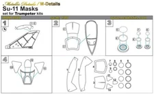 1/48 Metallic Details MDM4822 Su-11 painting masks for Hobby Boss kit