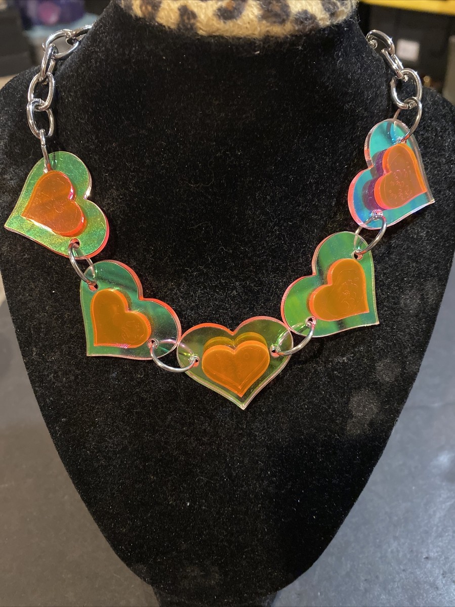 Heart Link Choker Necklace by Marina Fini | eBay