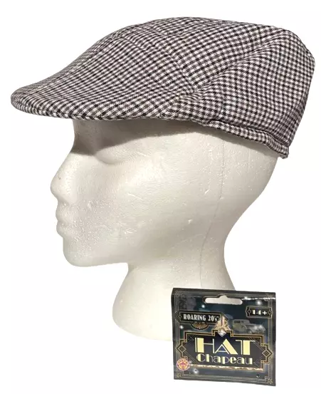 OLD MAN HAT Golf Roaring 1920’s Newsboy Cap Peaky Costume Adult Irish Hip  Tweed