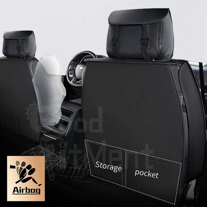 For Jeep Grand Cherokee 2007-2021 Custom Full Set Black Front & Rear Seat Covers - image 4 of 4