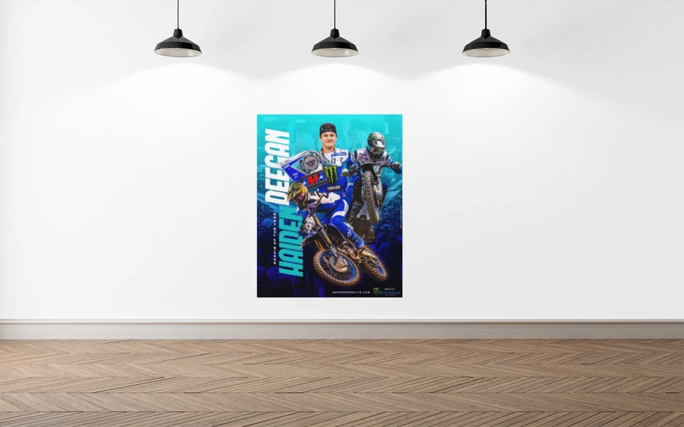 Haiden Deegan Supercross Wall Vinyl Decal POSTER  (Removable Adhesive Backing) - Image 2 of 4