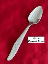 Utica CAMEO ROSE Grapefruit Spoon 6" Stainless Steel Flatware