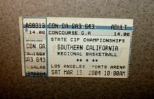 CIF So California Basketball Championships 3/13/2004 Ticket Stub LA Sports Arena