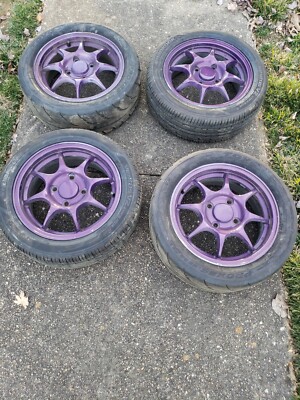 JDM HONDA ACURA INTEGRA TYPE R DC2 ITR OEM WHEELS 15'' RIMS 15x6 4x114 CUSTOMED 