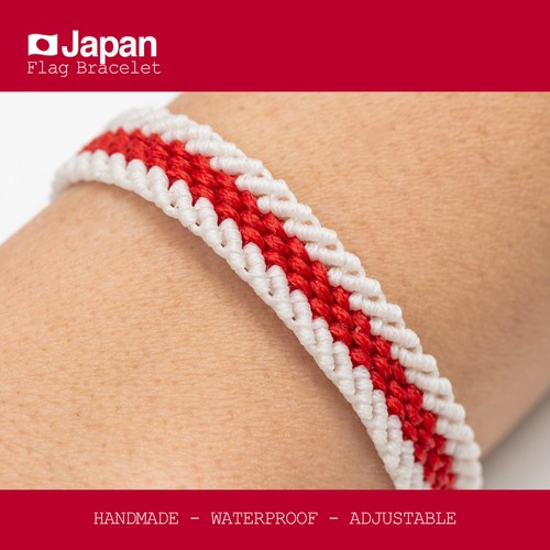 Japan Flag Bracelet, Gift for Men, Friendship Bracelet, Japanese ... - Picture 3 of 18