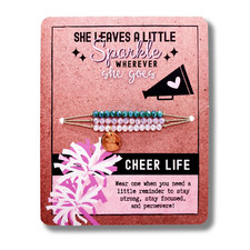 Cheer Charm Bracelet Set  Gift for Cheerleader  Cheer Team Gift  Cheer Coach