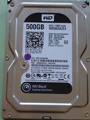 Western Digital WD5003AZEX-00K1GA0 DCM: EGRNKT2MHB | 09 FEB 2013 | 500GB