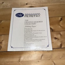 Creative Memories 8X10 Holiday Border Blank 10 Pages 5 Sheets Refill RCM- 10HB