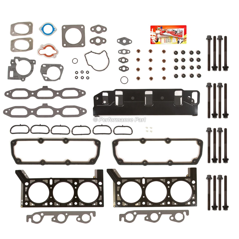 Juego de pernos de junta de culata para 01-04 Chrysler Town Country Dodge Grand Caravan 3,8 L Foto 2 de 4