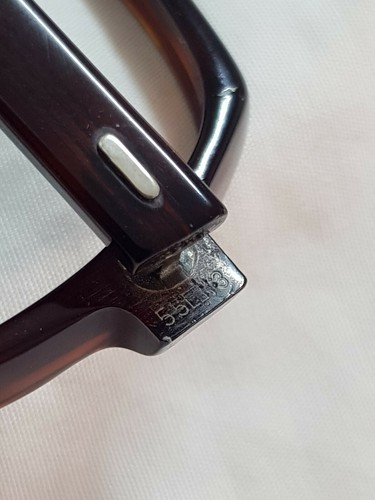 Vintage mens frames K&H USA Eyeglasses AMB CB-16 Glasses KH68 Thick frame Amber - Picture 12 of 12