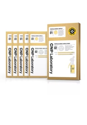 CNP PROPOLIS ENERGY ACTIVE AMPULE MASK 5 SHEETS -2 Step Ampule & Mask NIB