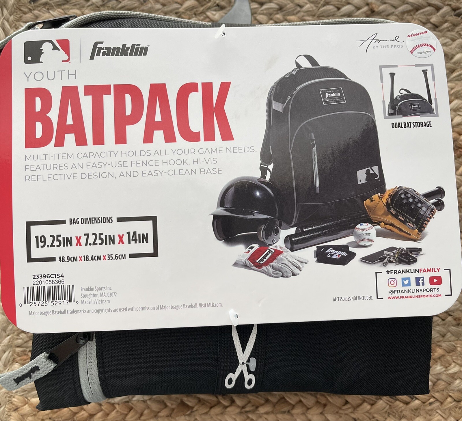 franklin youth batpack