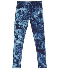Appaman Jeans Girls 2T Blue Denim Tie Dye Stretch Distressed Skinny Leg JDM1648