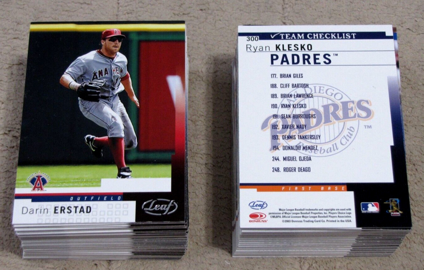 2004 Leaf Baseball (Pick Choose Complete)