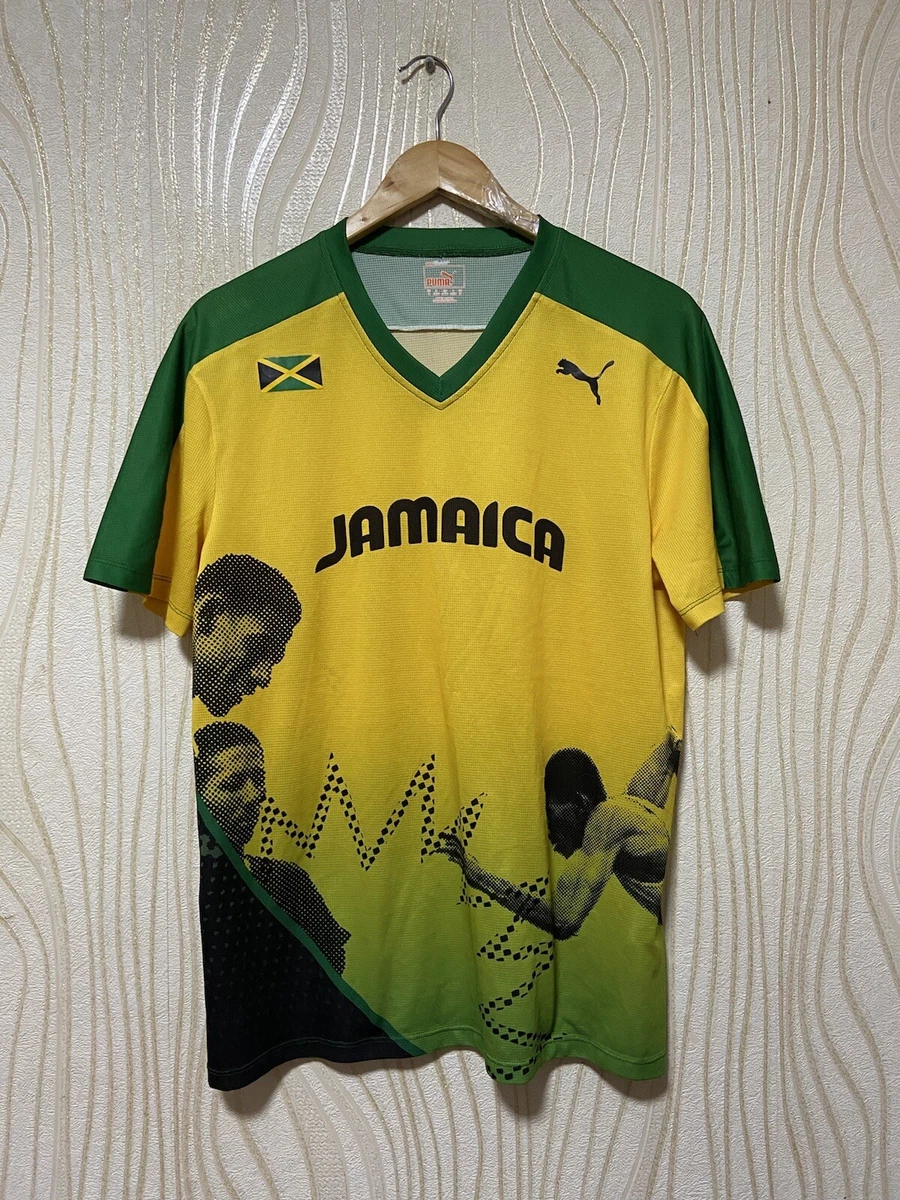 Galleta Cha Guau JAMAICA FOOTBALL SHIRT SOCCER JERSEY PUMA sz M MEN YELLOW | eBay