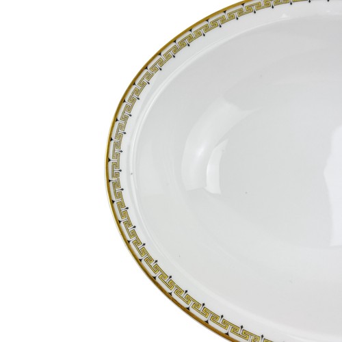 Antique Haviland Albany Oval Vegetable Bowl Greek Key Limoges Schleiger 107a 10" - Picture 7 of 16
