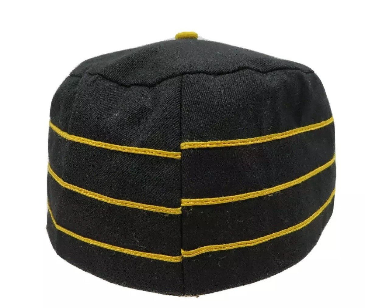 Chapeau pluler en palle nore vntage des années 40 avec flet de