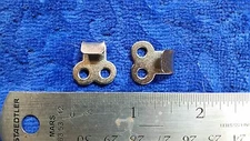 2 Boot lace hooks nickel nickle silver camp gear repair speed shoe