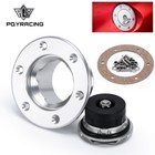 Fuel Filler Neck Up Gas Flush Mount Universal 6 Holes ID: 35.5MM Aluminum