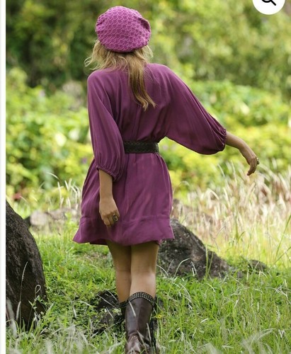 Tulle Batiste Gypsy Gazelle Shirt Poison Potion Womens Bohemian Dress size L - Picture 3 of 12