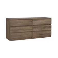 Scottsdale 6 Drawer Double Dresser, Truffle