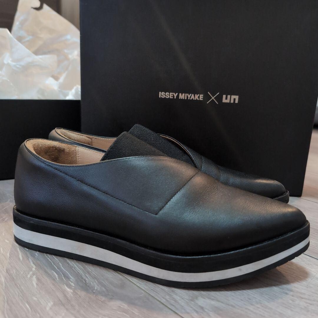 Auth Issey miyake UN UNITED NUDE Collaboration Leather Shoes Auth Issey miyake UN UNITED NUDE Collaboration Leather Shoes